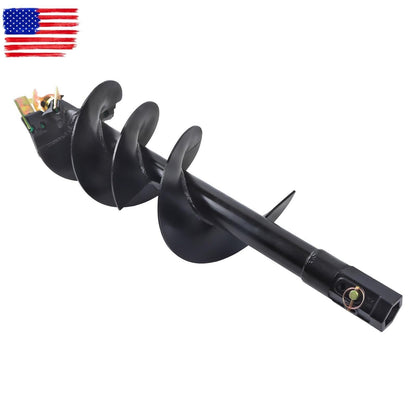 12" x 48" Auger Bit 2" Hex Collar Skid Steer Post Hole Digger Attachment