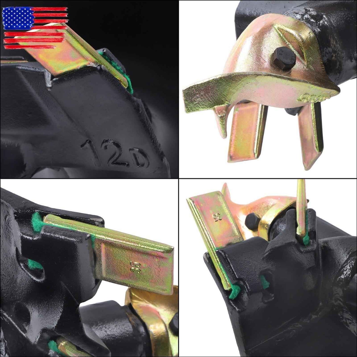 12" x 48" Auger Bit 2" Hex Collar Skid Steer Post Hole Digger Attachment