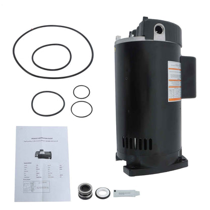 B2842 Pool Pump Motor 1-1/2 HP 3450 RPM 56Y For Frame-Square Flange 208-230 Volt