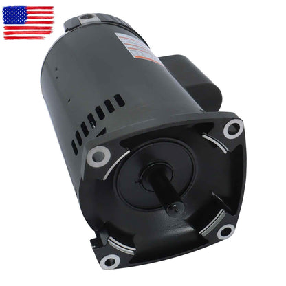 B2842 Pool Pump Motor 1-1/2 HP 3450 RPM 56Y For Frame-Square Flange 208-230 Volt