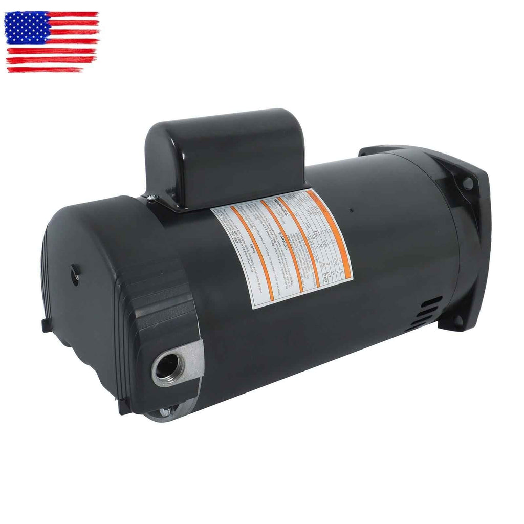 B2842 Pool Pump Motor 1-1/2 HP 3450 RPM 56Y For Frame-Square Flange 208-230 Volt