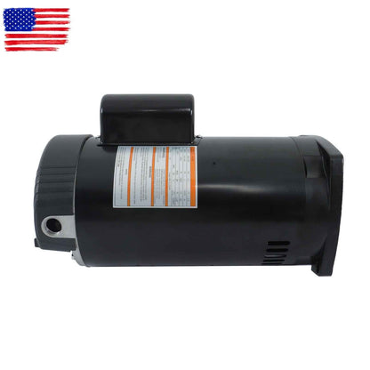 B2842 Pool Pump Motor 1-1/2 HP 3450 RPM 56Y For Frame-Square Flange 208-230 Volt