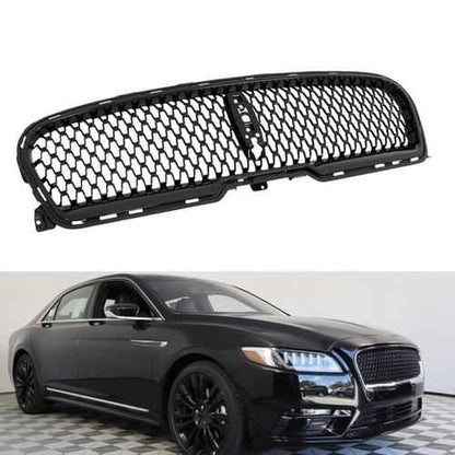 Front Grille Gloss Black W/Camera Hole For 2017 2018 19 2020 Lincoln Continental