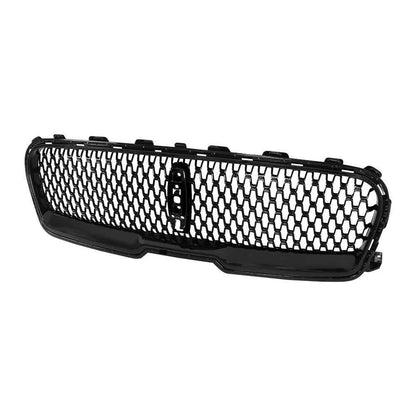 Front Grille Gloss Black W/Camera Hole For 2017 2018 19 2020 Lincoln Continental