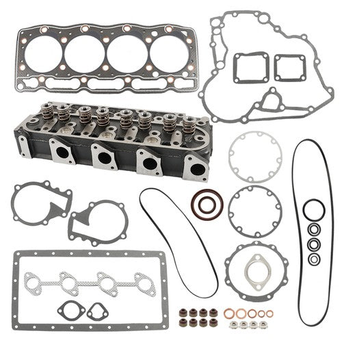 US Complete Cylinder Head & Full Gasket Kit For Kubota V1505 V1505 V1505T V1505E