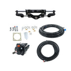 350HP Hydraulic Outboard Steering System Helm Pump Cylinder Tubing Kit 26ft