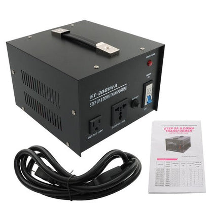 3000W Step Up/Down 220V-110V /110V-220V Voltage Converter Transformer New