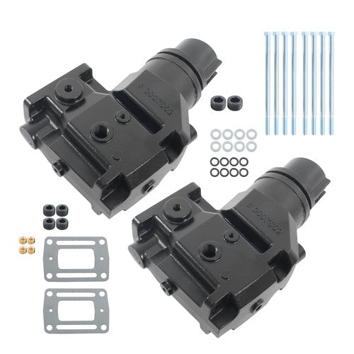 For Volvo Penta OMC Set of 2 4'' manifold Exhaust Riser Elbow 4.3 5.0 5.7 5.8 L