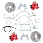 For Calipers Chevelle GTO El Camino 64-72 GM 10 12 Bolt Rear Disc Brake Kit Red
