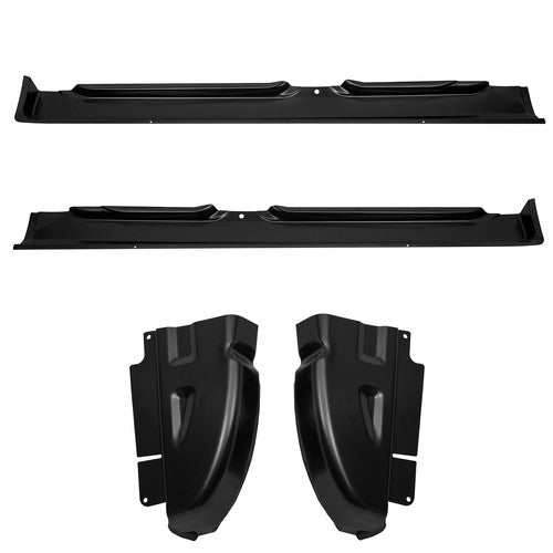 Rocker Panels & Cab Corners 4PCS for 02-08 for Dodge Ram Quad Cab OE Style