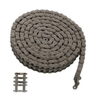 #50-2 Duplex Double Strand Roller Chain x 10 feet + 2 Connecting Links