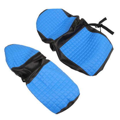 Rear Seat Covers Kit No Staple Blue Color Universal Size Fit For Golf Carts