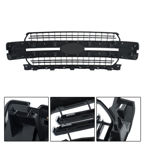New For Ford F-150 F150 2018-20 Lariat Style Front Bumper Grille Grill Chrome