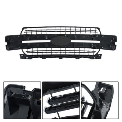 New For Ford F-150 F150 2018-20 Lariat Style Front Bumper Grille Grill Chrome