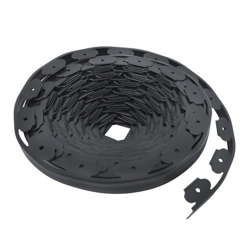 Garden Edging Landscape Edging with 64 8in Spikes for Lawn 1.5 Inch 100FT Black