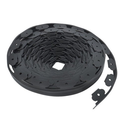 Garden Edging Landscape Edging with 64 8in Spikes for Lawn 1.5 Inch 100FT Black