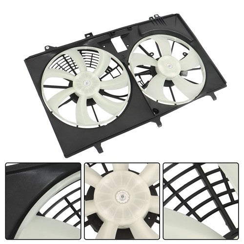 Radiator Condenser Cooling Fan Assembly For Toyota Sienna Lexus RX350 2011-2016