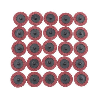 Surface Conditioning Quick Change Discs, 2" Red (Medium) Prep Pad - 25 Pack