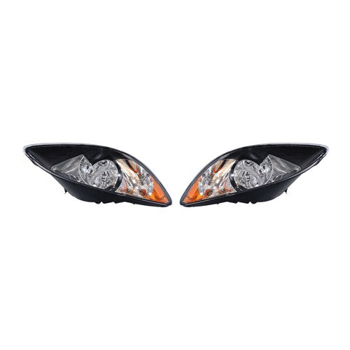 For 2008-2016 International ProStar Black Housing Projector Headlights Pairs