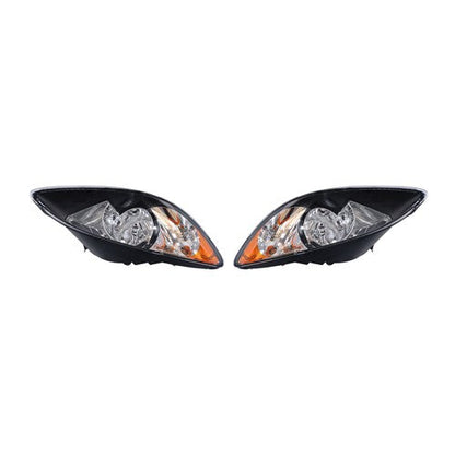 For 2008-2016 International ProStar Black Housing Projector Headlights Pairs