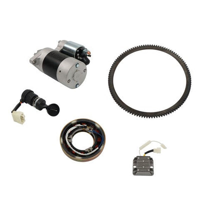 Diesel Electric Starter Motor Flywheel Rectifier Fuel Pump For 186F 186FA Engine