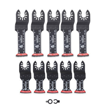 Oscillating Multitool Blades Kit 10 PCS Japanese Tooth Saw Blades Extra-Long
