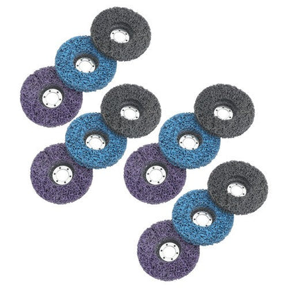 12 Pack: 4-1/2 x 7/8 Inch Diamond Grinding Discs Set 3 Colors for Angle Grinder