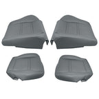 Leather FIT For Toyota Land Cruiser 1990-97 Driver & Passenger Seat Cover Gray