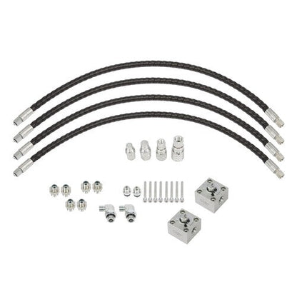 Three Way Diverter Valve For Mini Excavator Hydraulic Connection Block Full Kit