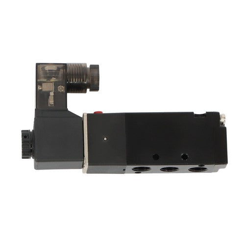 1/8'' 5 Port, 2 Position Pneumatic Solenoid Valve, 110V AC Coil, Air Return
