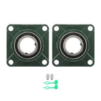 Self-Aligning UCF210-32 Pillow Block Bearing Solid Base 2" Bore 4-Bolt 2Pcs