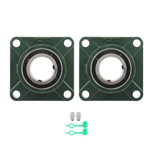 Self-Aligning UCF210-32 Pillow Block Bearing Solid Base 2" Bore 4-Bolt 2Pcs