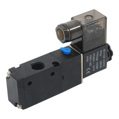 3 Way Normally Closed DC 110V Electric Solenoid Air Valve 1/4" NPT
