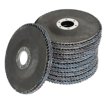 100 Pieces Premium Zirconia Flap Disc Sanding Grinding 4-1/2" X7/8" 40 Grit