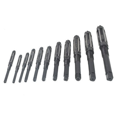 Adjustable 11Pcs Hand Reamers A-K, H4-H14, 15/32 to 1-1/2, HSS 6 Blades