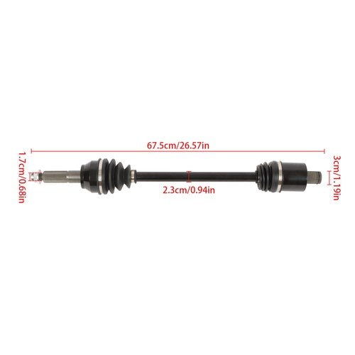 Rear Left/Right CV Axle Drive Shaft For Polaris Crew 800 4X4 4X4 EFI 10-14