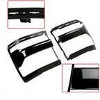 Headlight Trim Bezel Cover For Chevy Silverado 1500 2016-2018 Black LH+RH Pair
