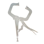 10 pc 11" Swivel Pad Locking C-Clamp Locking Pliers Entrained Rotary Gasket US