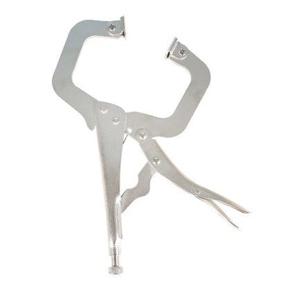 10 pc 11" Swivel Pad Locking C-Clamp Locking Pliers Entrained Rotary Gasket US