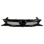 Pair Yellow Lens Fog Lights Kit & Front Bumper Grille For 09-11 Honda Civic 4Dr