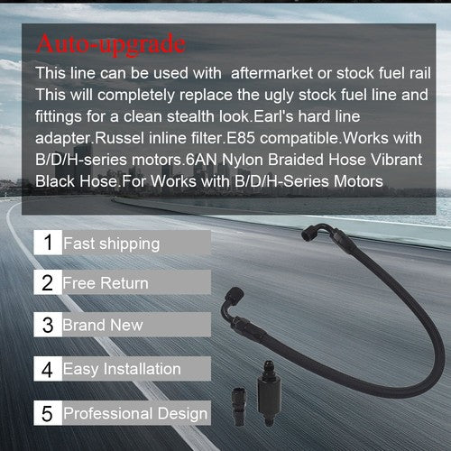 New Fuel Line AN6 Filter Fit for Honda Civic EK B / D / H Series 1996-2000