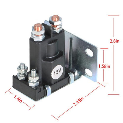 For EZGO Gas Marathon 2/4 Cycle 1979-1994 16542-G1 12V 4 Terminal Solenoid