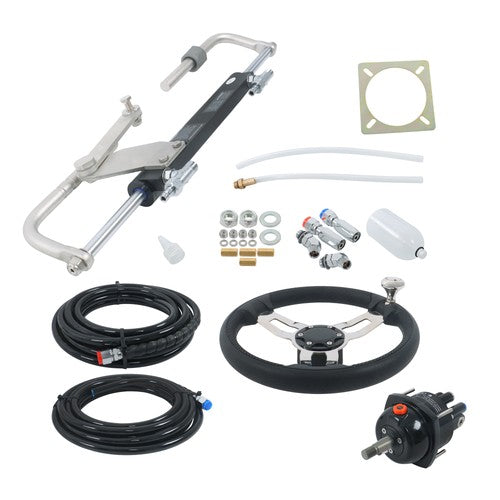 NEW 90HP Hydraulic Outboard Steering Kit With 20ft High Strength Nylon Hose