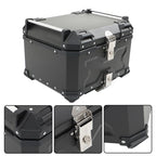 New Motorcycle 36L Side Case Hard Saddlebag + 55L Top Case Tail Box Luggage