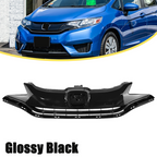 Front Hatchback Grille Assembly for 2015-2017 for Honda Fit Jazz Black