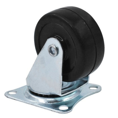 2" Swivel Caster Wheels Rubber Base & Top Plate Bearing Heavy Duty 24 Pack
