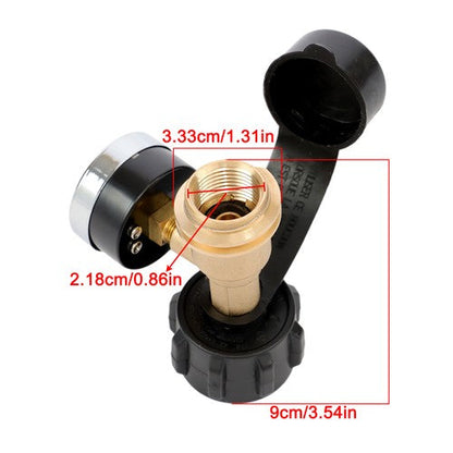 4-PCS QCC1 Inflation Joint Gas Tank Copper Converter Head POL Joint Propane