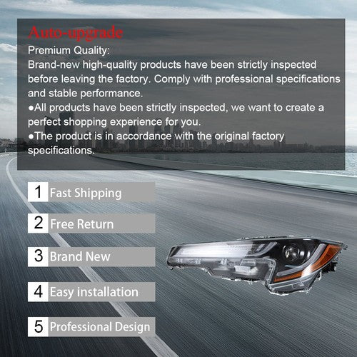 LED Projector Headlight Headlamp Left Side For Toyota corolla L | LE 2020-2021