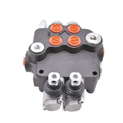 2 Spool 21 GPM 3600 PSI NEW Hydraulic Control Valve Double Acting SAE Ports