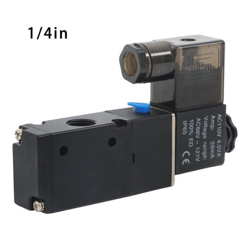 3 Way Normally Closed DC 110V Electric Solenoid Air Valve 1/4" NPT